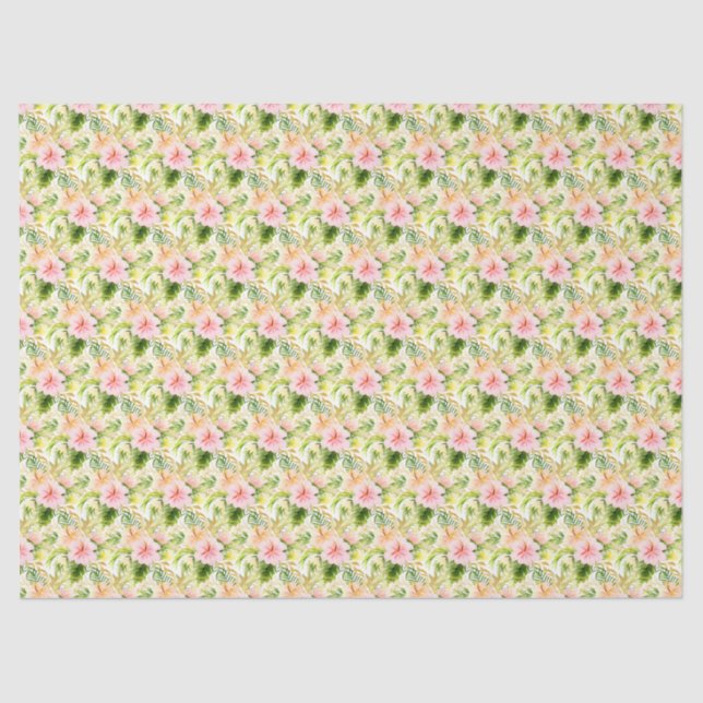 Tropical Jungle Floral Tissue Paper (Front)