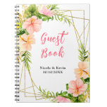 Tropical Jungle Floral Wedding Guest Book