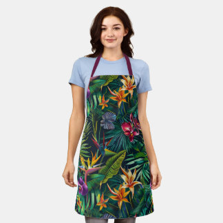 Tropical Jungle Flowers  Apron