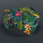 Tropical Jungle Flowers Tie<br><div class="desc">#Tropical #Jungle #Flowers #NeckTie 👉More items with this design:  www.zazzle.com/aura2000/tropical flowers</div>