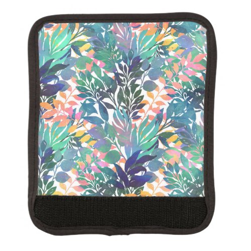 Tropical Jungle Foliage Watercolor Greenery Luggage Handle Wrap