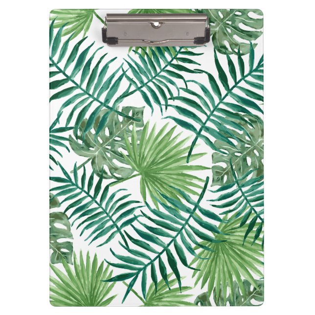 Tropical Jungle Leaves Clipboard (Front)