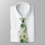 Tropical Jungle Leaves Design Necktie at Zazzle