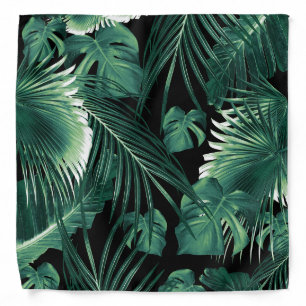 Tropical Jungle Leaves Dream #6 Bandana