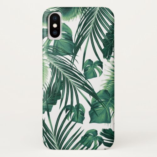 Tropical Jungle Leaves Dream 7 tropical iPhone X Case
