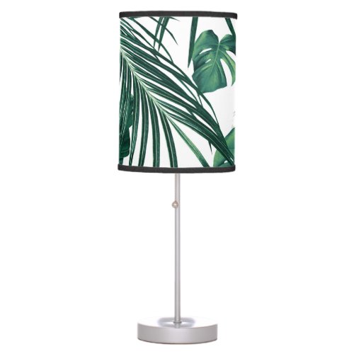 Tropical Jungle Leaves Dream 7 tropical Table Lamp