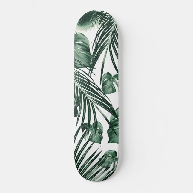 Tropical Jungle Leaves Dream #7a #tropical Skateboard (Front)