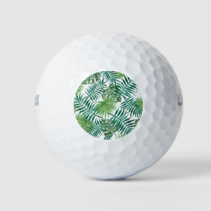 Tropical Jungle Leaves Golf Balls
