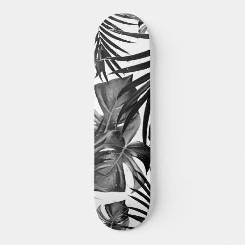 Tropical Jungle Leaves Pattern 10 Skateboard