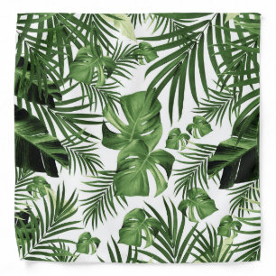 Tropical Jungle Leaves Pattern #12 (2020 Edition) Bandana