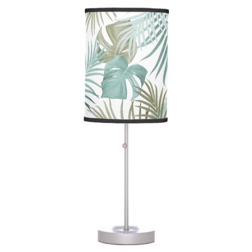 Tropical Jungle Leaves Pattern 17 tropical  Table Lamp