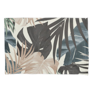 Tropical Jungle Leaves Pattern #20 (Fall Colors) Pillow Case