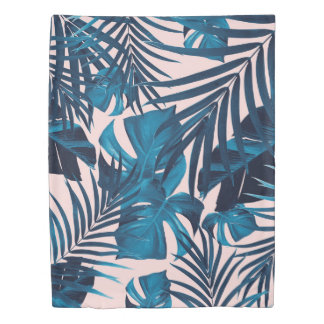 Tropical Jungle Leaves Pattern #6 #tropical Duvet Cover