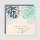 Tropical Jungle Leaves Promotional Business Car Magnet at Zazzle