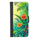 Tropical Jungle Lush Paradise Design iPhone 8/7 Wallet Case
