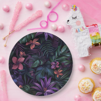 Tropical-Jungle Paper Plates