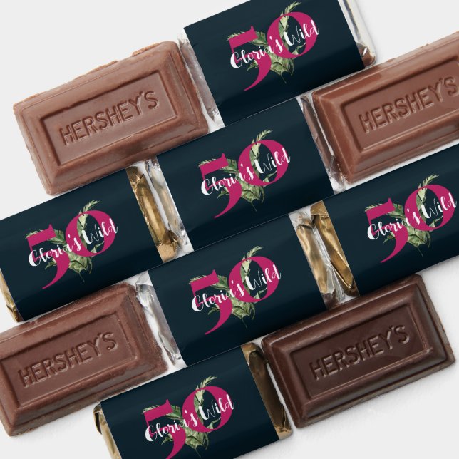 Tropical Jungle Pink Milestone Birthday Hershey's Miniatures (Assorted)