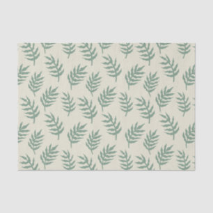 Tropical Jungle Rainforest Fern Leaves Pattern Tissue Paper