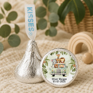Tropical Jungle Safari Animals Boy Baby Shower Hershey®'s Kisses®