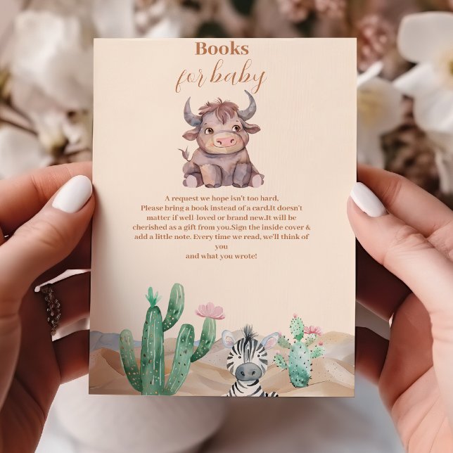 Tropical Jungle Safari Animals Boy  Books for Baby Enclosure Card (Creator Uploaded)