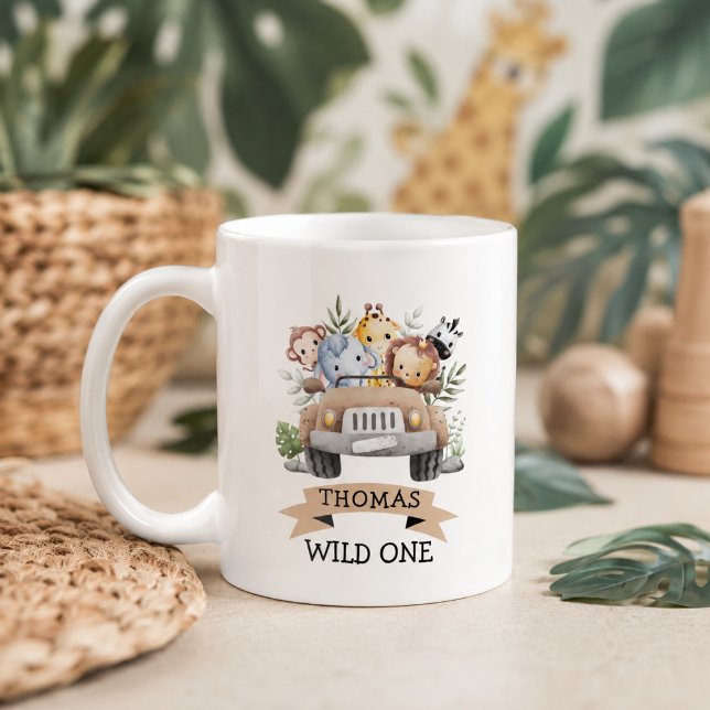 Tropical Jungle Safari Animals Party Coffee Mug (Tropical Jungle Safari Animals Party Coffee Mug)