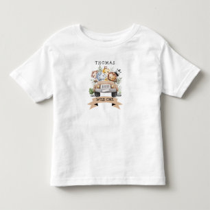 Tropical Jungle Safari Animals Party Toddler T-shirt