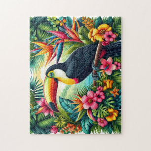 Tropical/Jungle Toucan bird  Jigsaw Puzzle