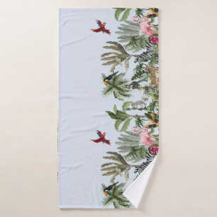 Tropical Jungle Wildlife Beach & Bath Towel