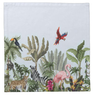 Tropical Jungle Wildlife Kitchen Towel Cloth Napkin