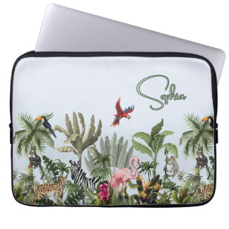 Tropical Jungle Wildlife Laptop Sleeve