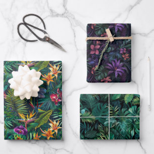 Tropical-Jungle Wrapping Paper Sheets
