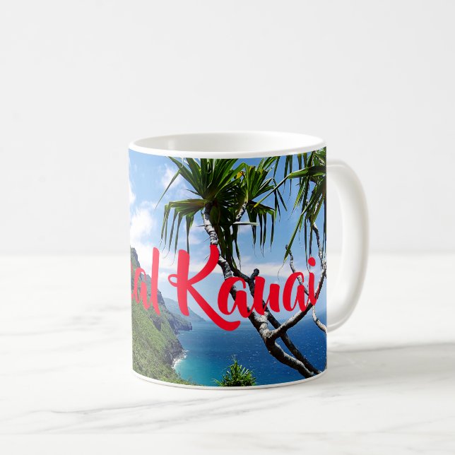 Tropical Kauai Nepali Coast Hawaii Coffee Mug (Front Right)