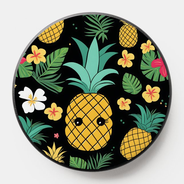 Tropical Kawaii Pineapple PopSocket (Popsocket)