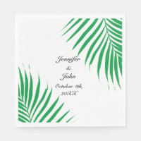 Tropical Kelly Green Palm Tree Leaf Weddings 2023