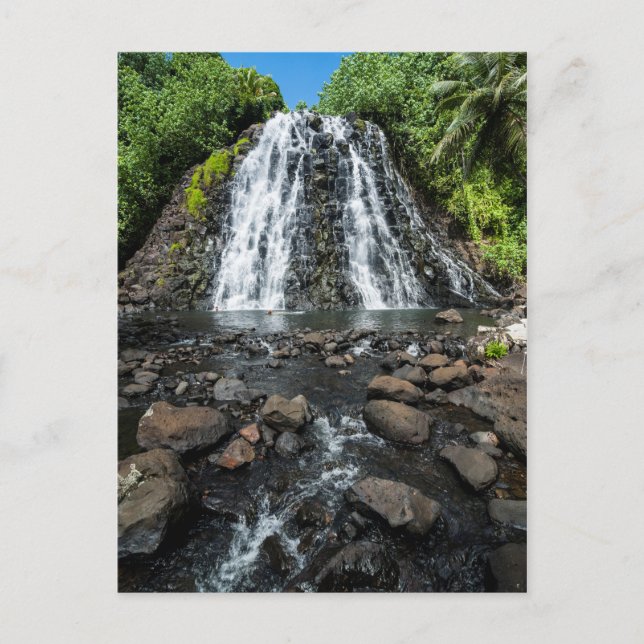 Tropical Kepirohi Waterfall Postcard (Front)