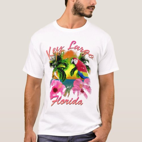 Tropical Key Largo Florida Keys T_Shirt
