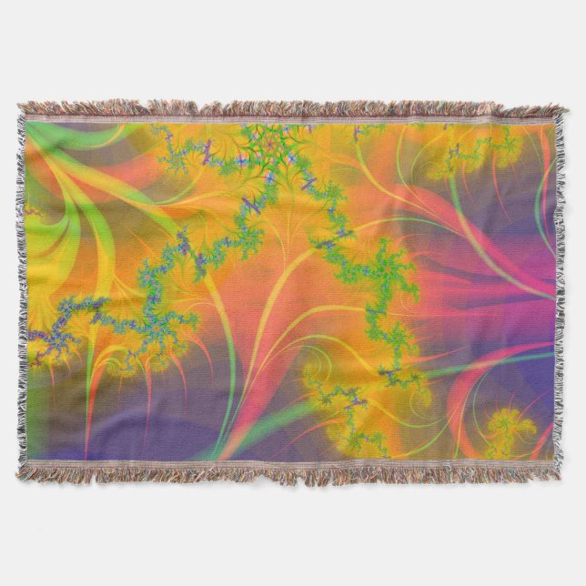 Tropical Kiss Throw Blanket (Front)