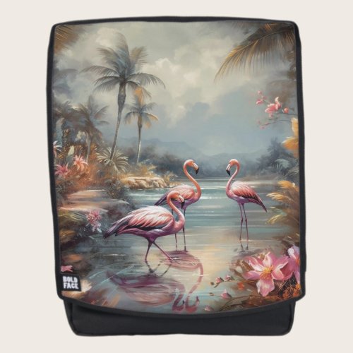 Tropical Lagoon Flamingo Fine Art Voyage Backpack Tropical Lagoon Flamingo Fine Art Voyage Backpack