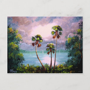 Tropical Lake View Postcard