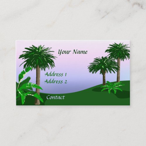 Tropical Landscape Business Card