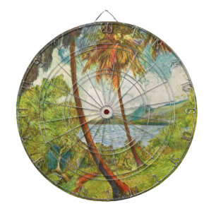 Tropical Landscape in Martinique (Charles Laval) Dart Board
