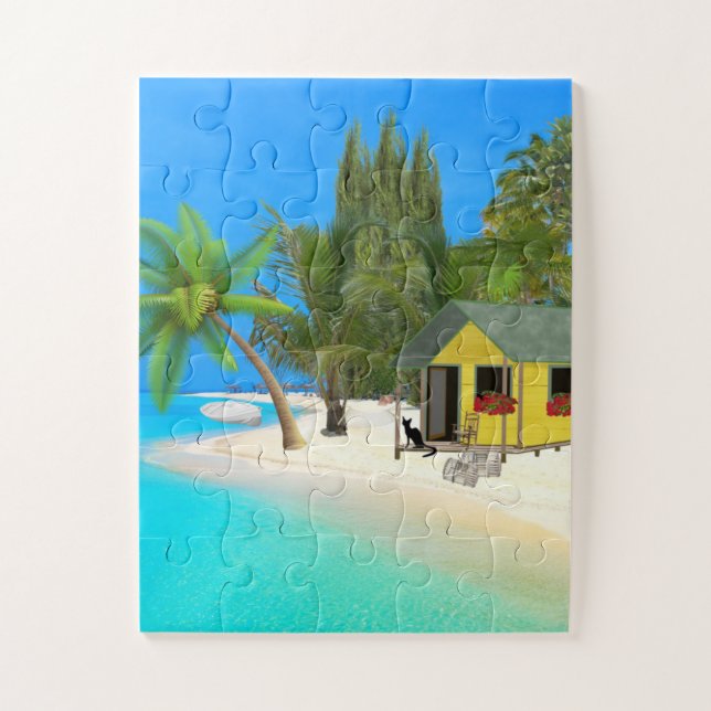 Tropical Landscape Jigsaw Puzzle (Vertical)