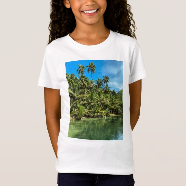 Tropical landscape, philippines, Kawasan falls Cas T-Shirt (Front)