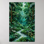 Tropical landscape poster