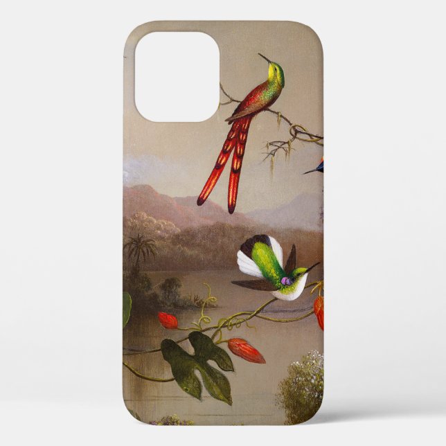 Tropical Landscape with Ten Hummingbirds Heade Case-Mate iPhone Case (Back)