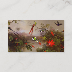 Tropical Landscape with Ten Hummingbirds Heade Enclosure Card