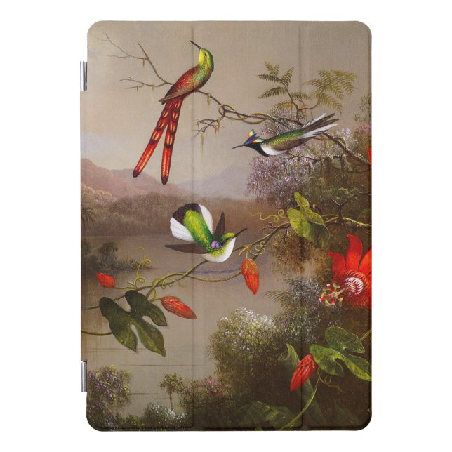 Tropical Landscape with Ten Hummingbirds Heade iPad Pro Cover (Front)