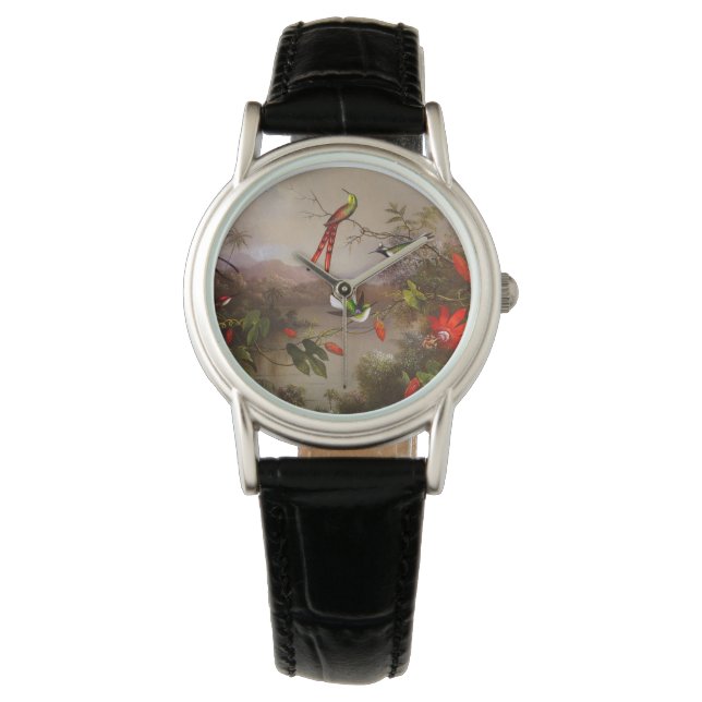 Tropical Landscape with Ten Hummingbirds Heade Watch (Front)