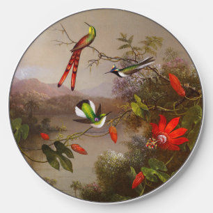 Tropical Landscape with Ten Hummingbirds Heade Wireless Charger
