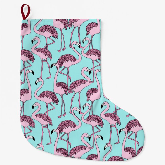 Tropical Large Christmas Stocking (Front)